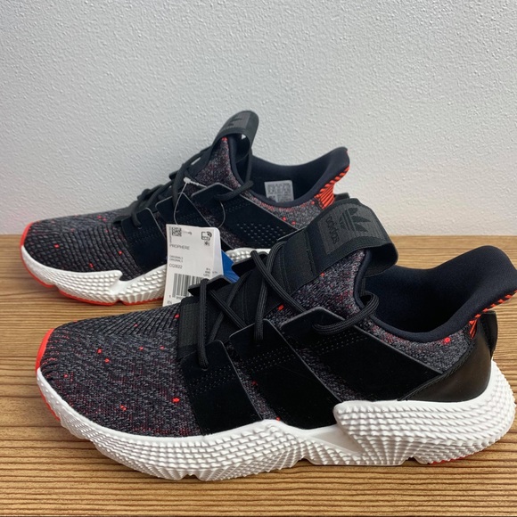 adidas prophere core black solar red